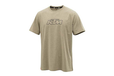 KTM ESSENTIAL TEE SAND MELANGE velikost XS